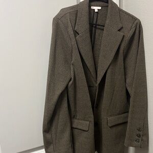 Brown Houndstooth Blazer